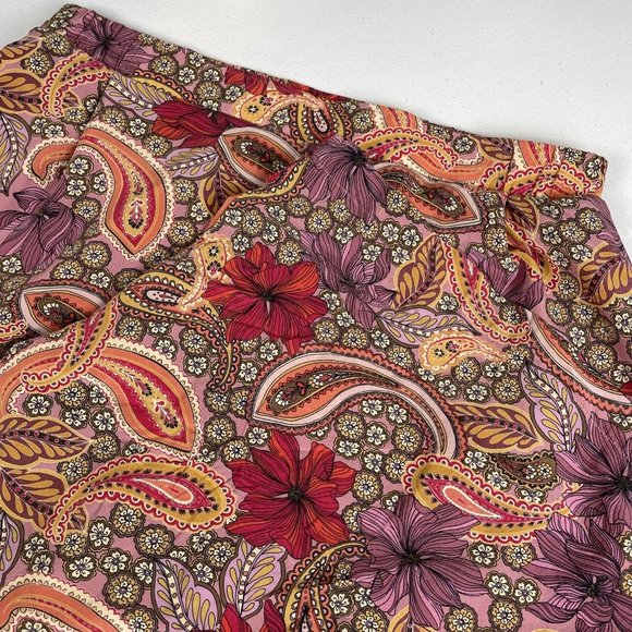 Johnny Was Lioness Easy Pant Women's Size Small Silk Wide Leg‎ Hippie Boho